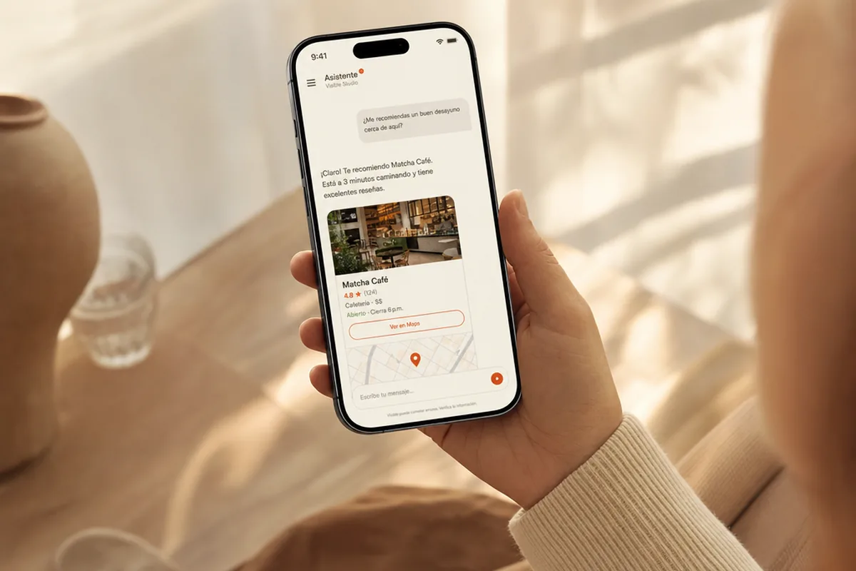 Negocio local recomendado por asistentes de IA